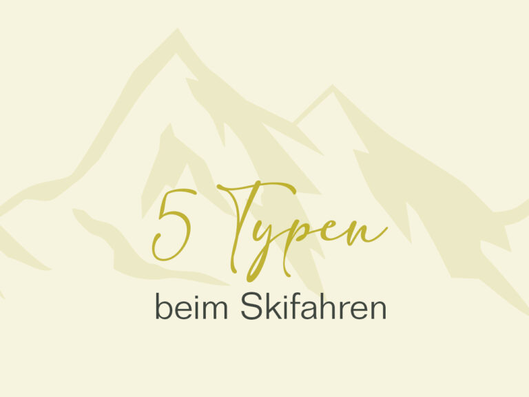 5 Typen beim Skifahren ⛷